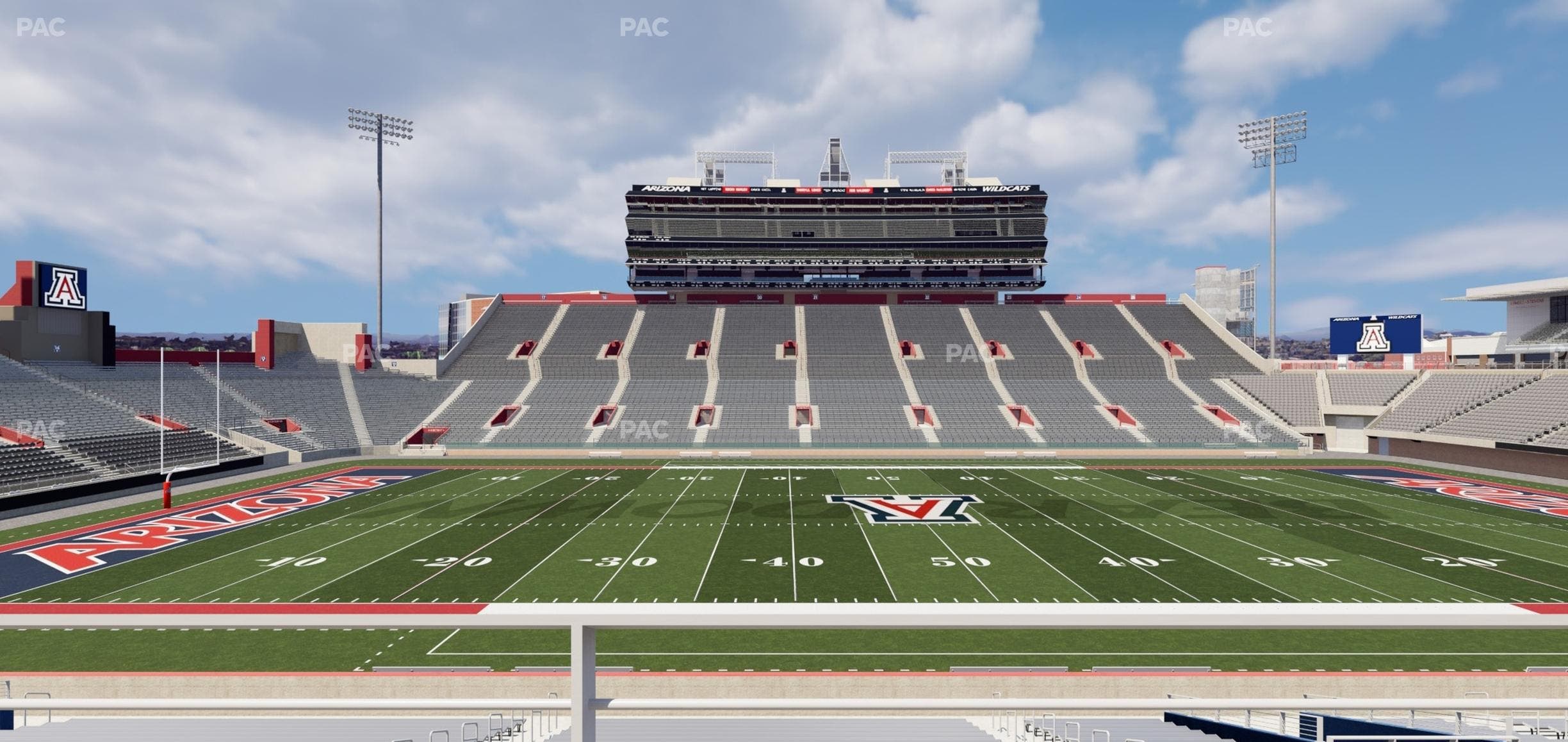 Arizona Stadium - Section W 5 Seat View