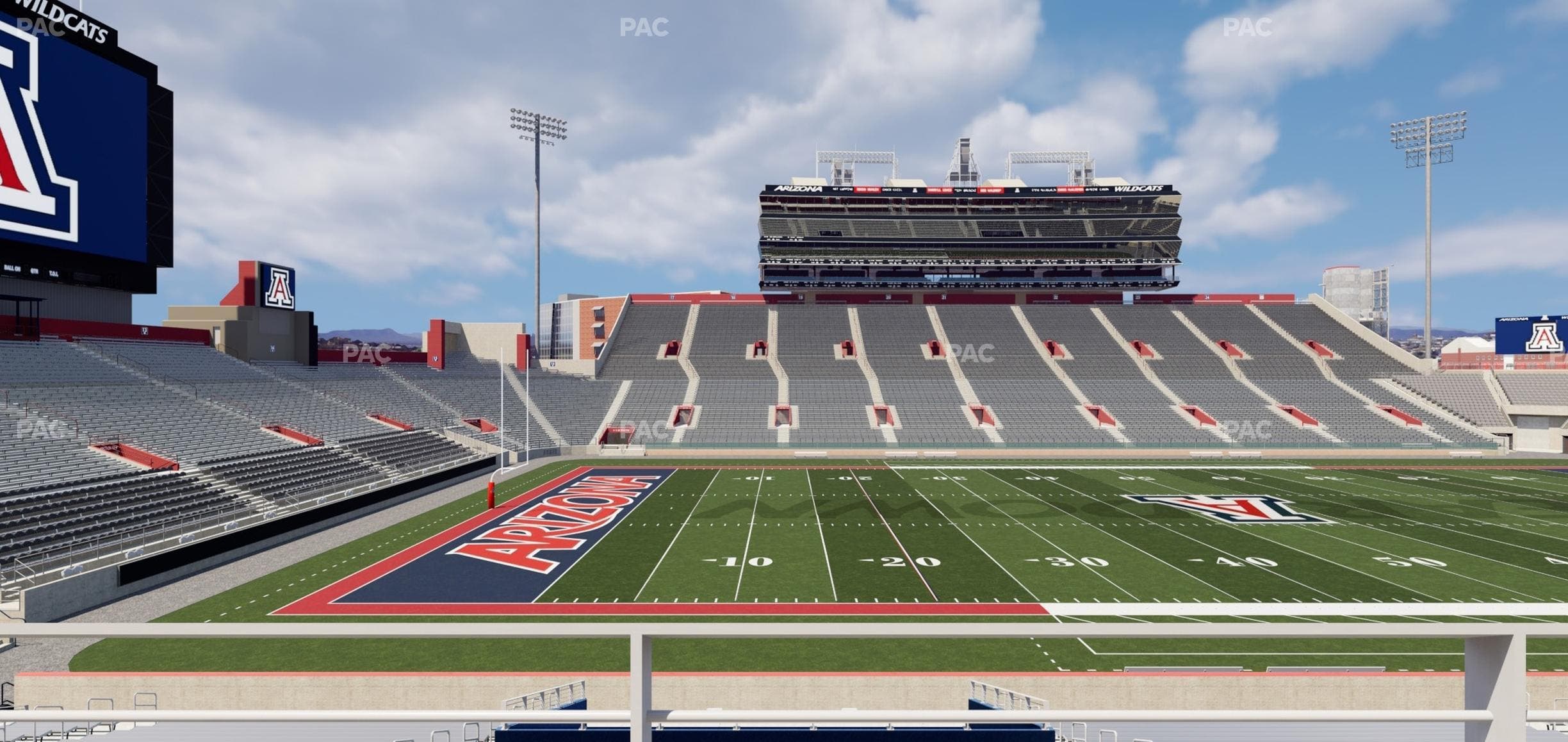 Arizona Stadium - Section W 6 Seat View