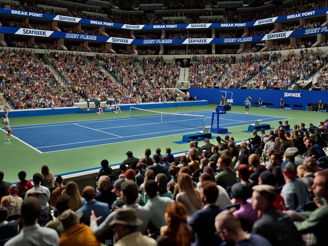 Vue officielle de la Section 116 au site Arthur Ashe Stadium