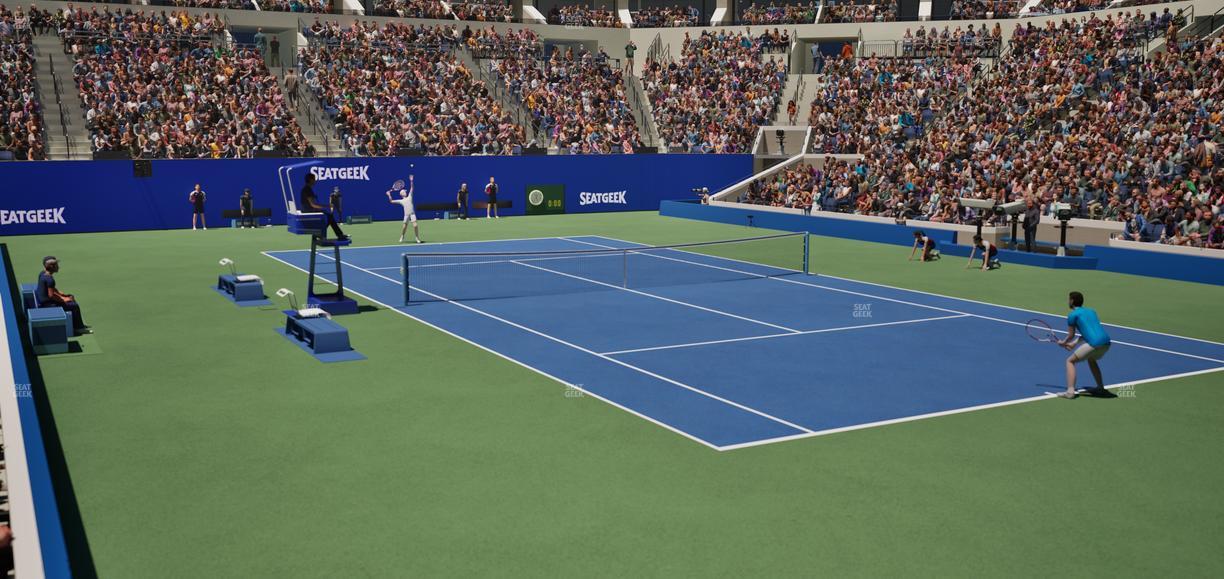 Arthur Ashe Stadium - Section 123 Seat View