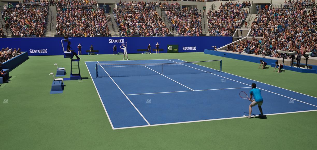 Arthur Ashe Stadium - Section 124 Seat View