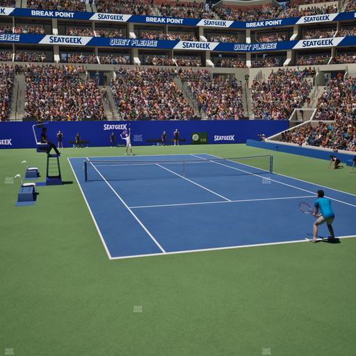 Arthur Ashe Stadium - Section 124 Seat View