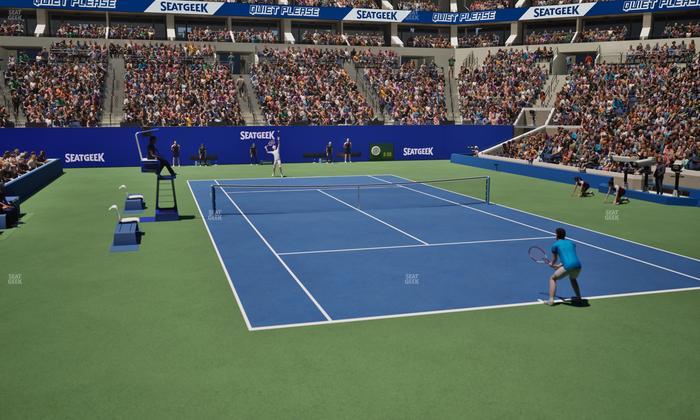 Arthur Ashe Stadium - Section 124 Seat View