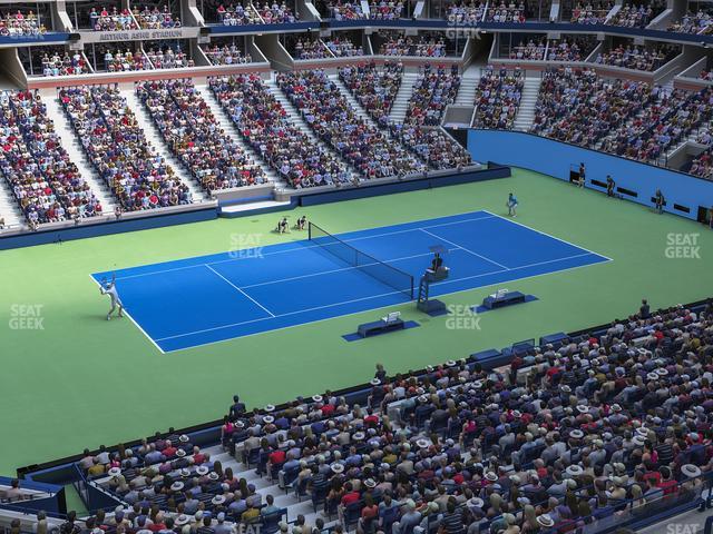 Arthur Ashe Stadium - Section 125 Seat View