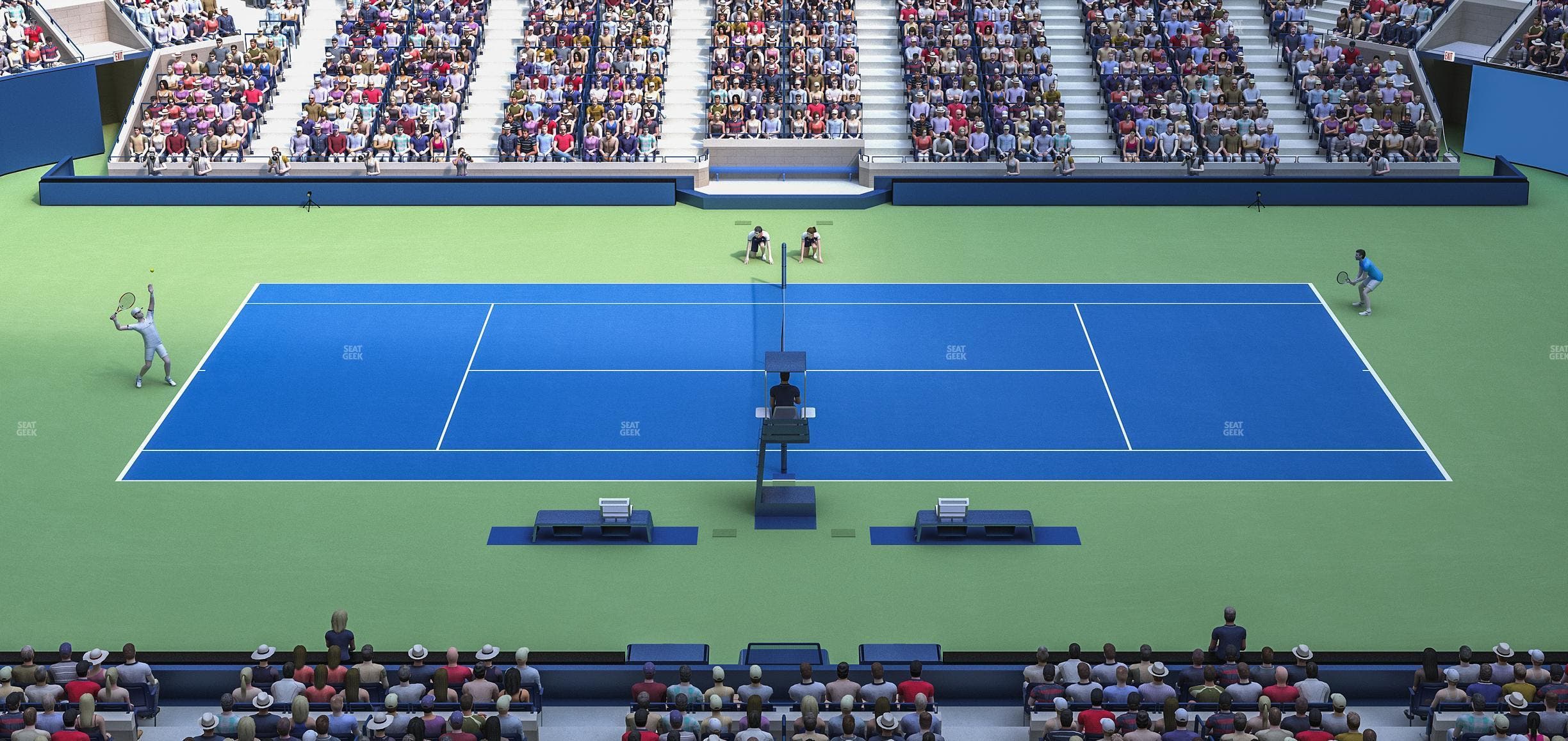 Arthur Ashe Stadium - Section 128 Seat View