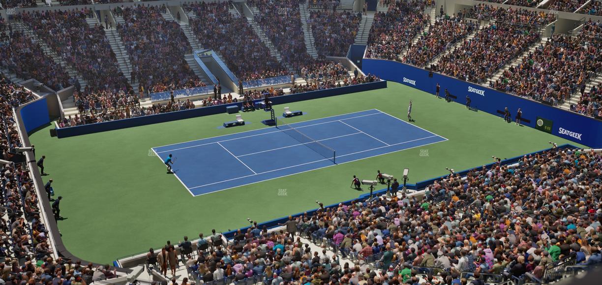 Arthur Ashe Stadium - Section 206 Seat View