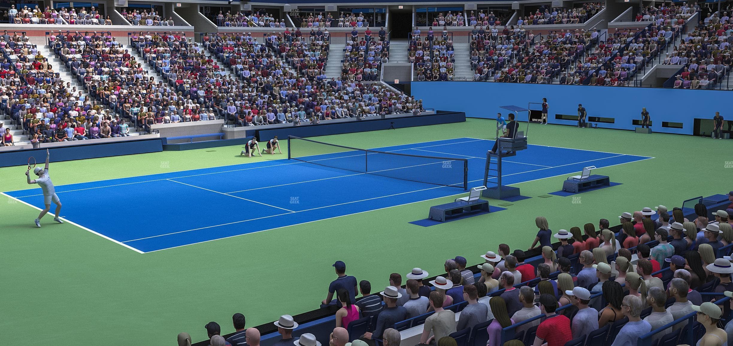 Arthur Ashe Stadium - Section 44 Seat View