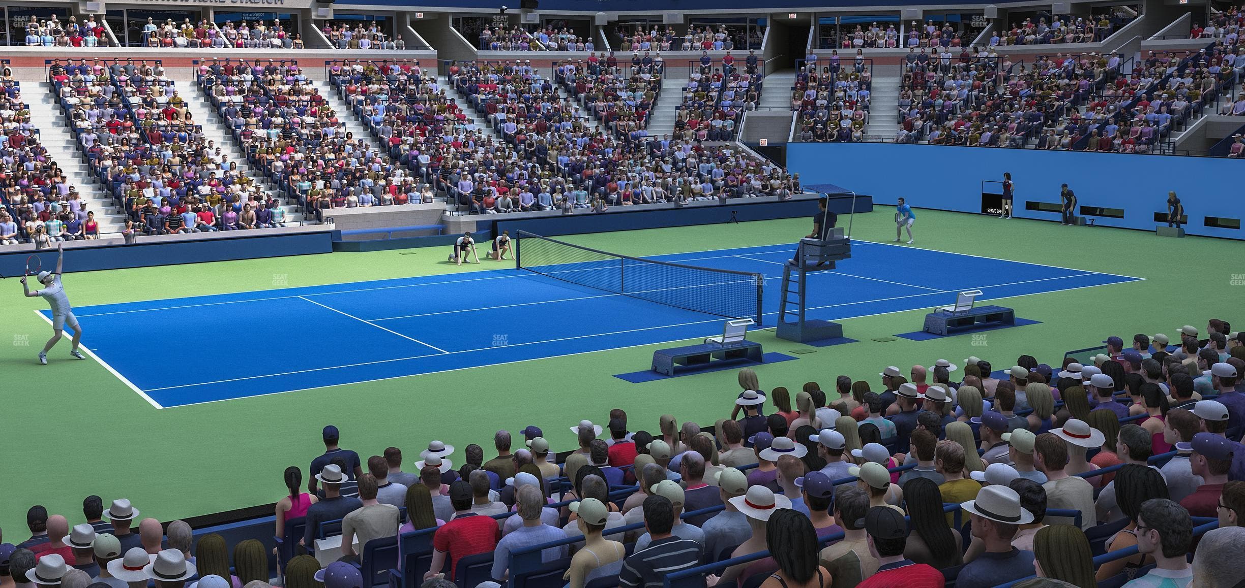 Arthur Ashe Stadium - Section 46 Seat View