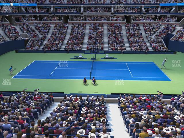 Arthur Ashe Stadium - Section American Express Center Court Club Seat View