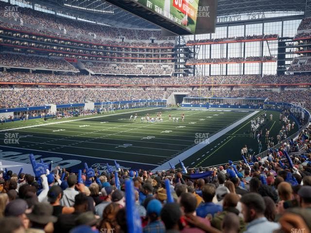 AT&T Stadium - Section 120 Seat View AT&T Stadium - Section 120 Seat View