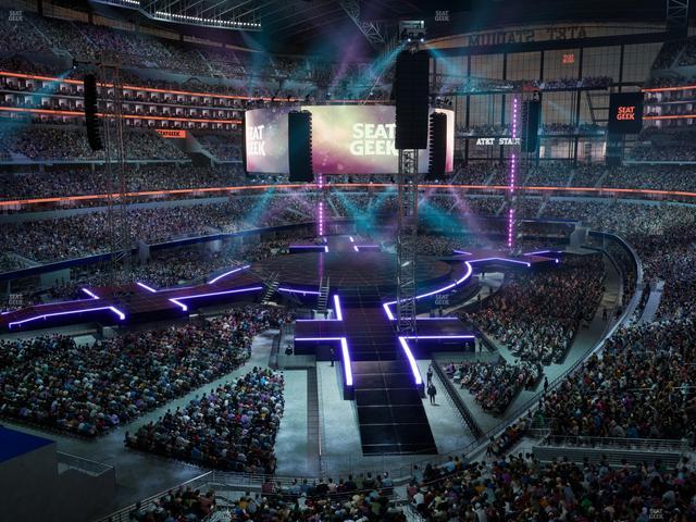 AT&T Stadium - Section 344 Seat View