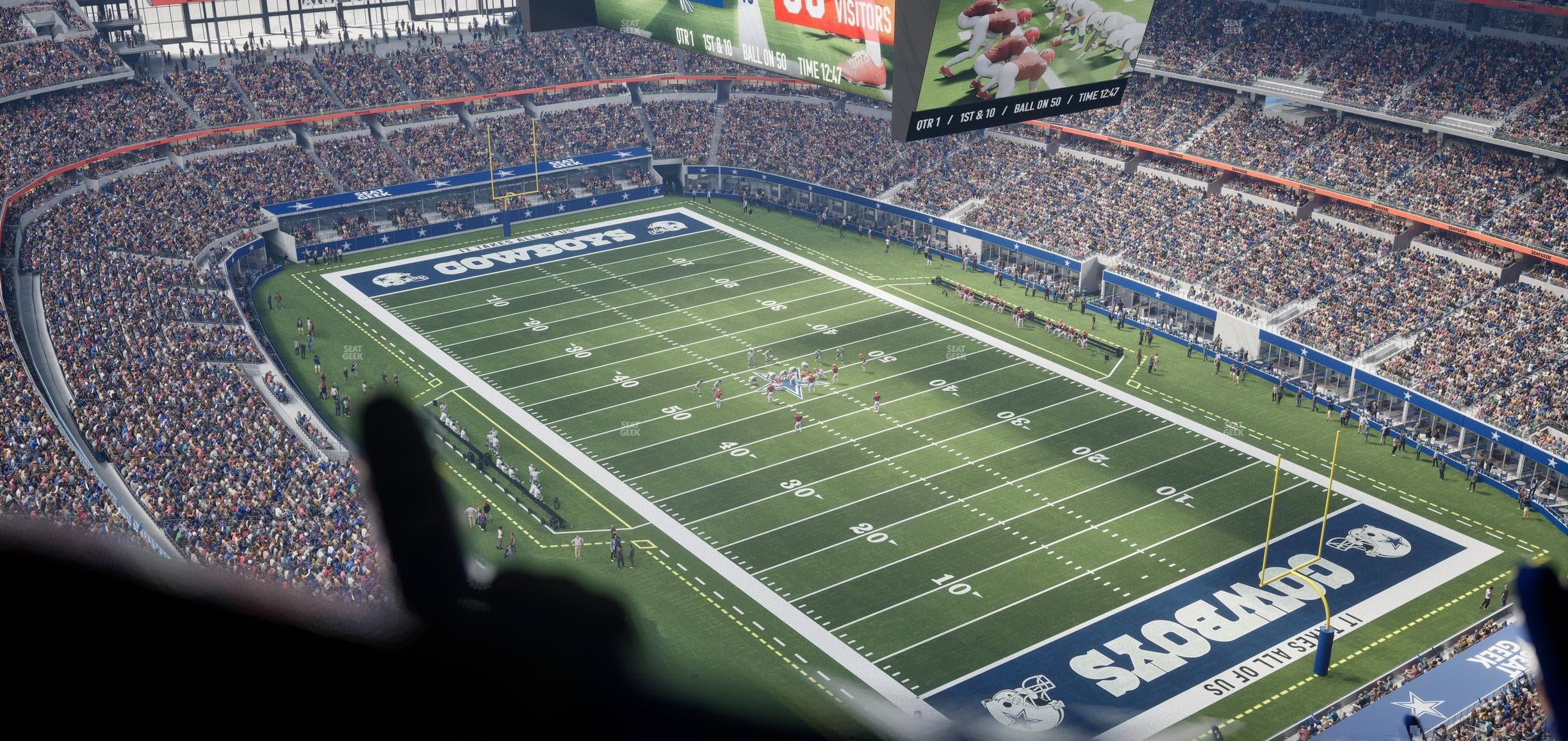 AT&T Stadium - Section 404 Seat View