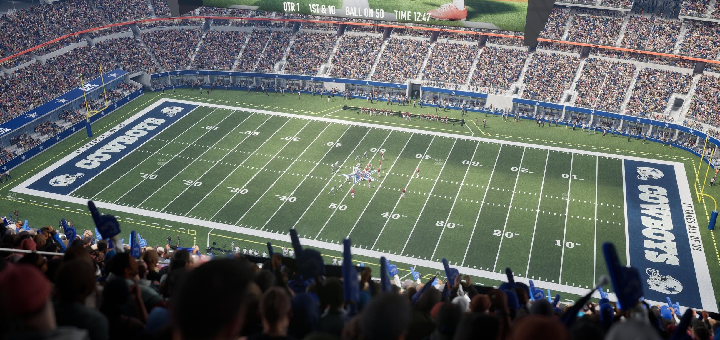 AT&T Stadium - Section 410 Seat View