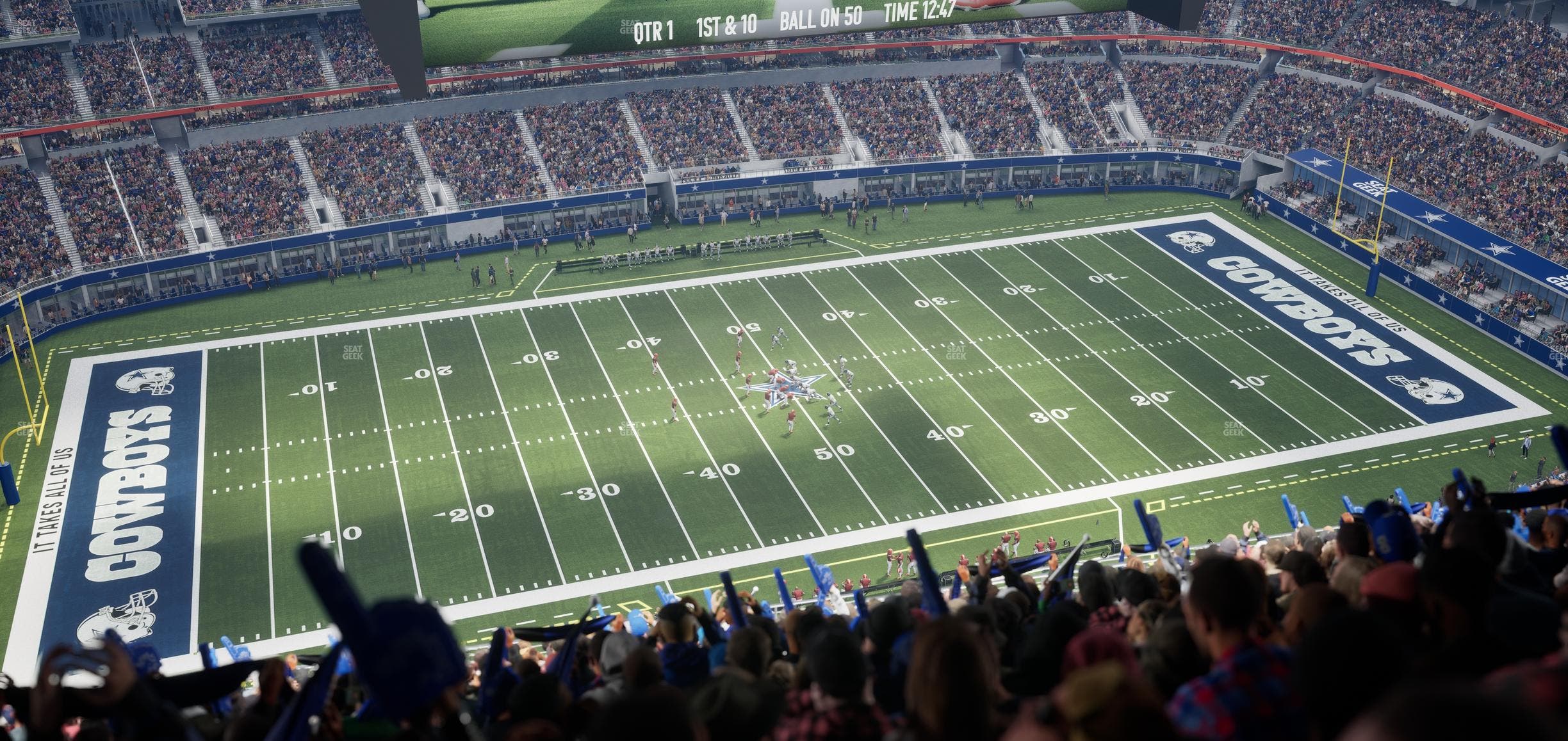 AT&T Stadium - Section 445 Seat View