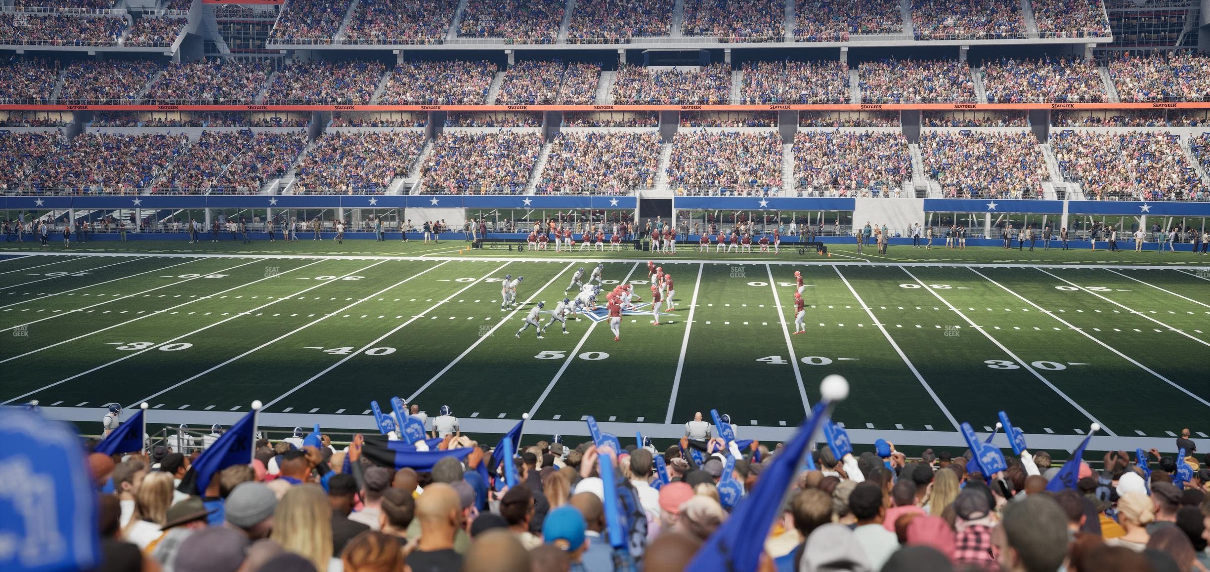 AT&T Stadium - Section C 110 Seat View