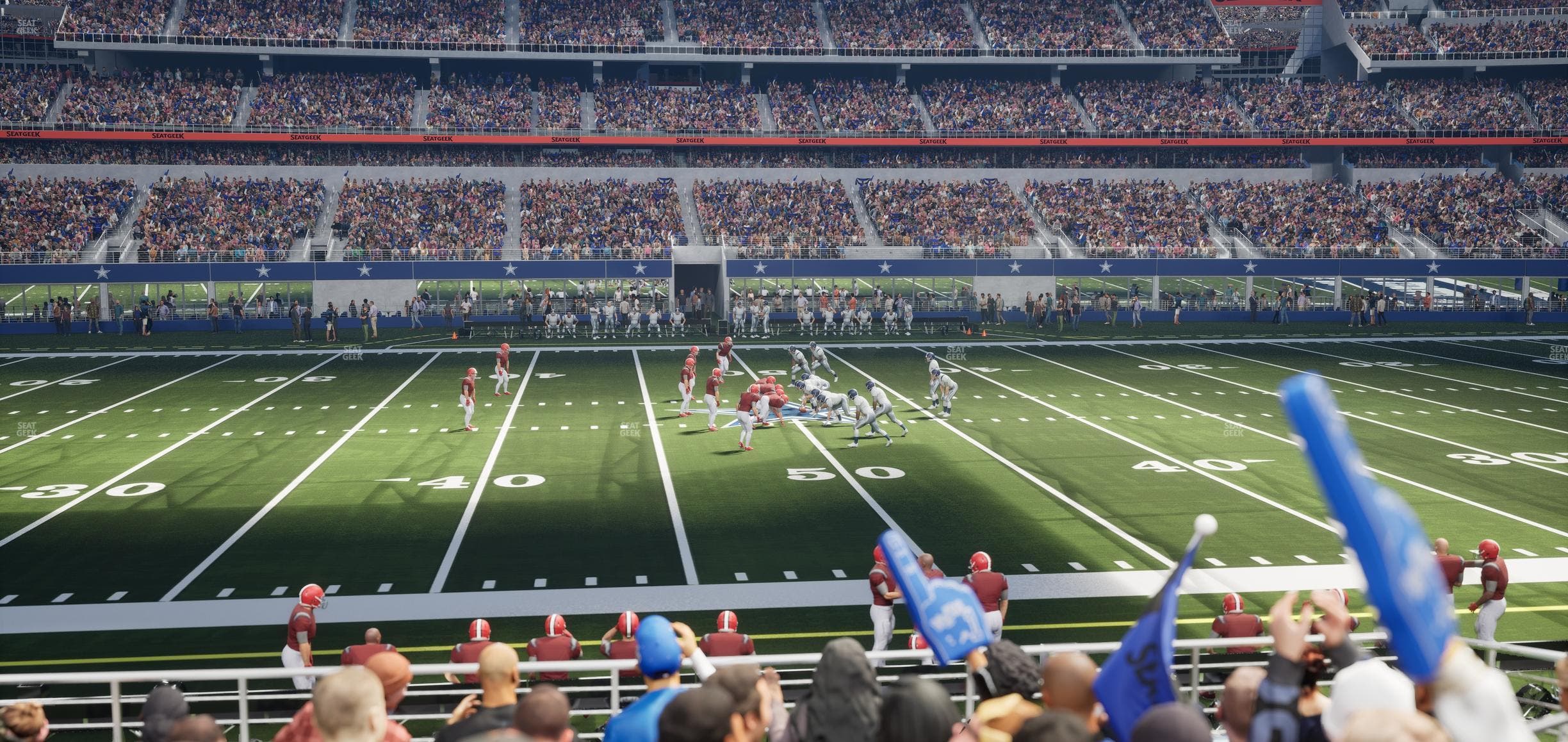 AT&T Stadium - Section C 136 Seat View