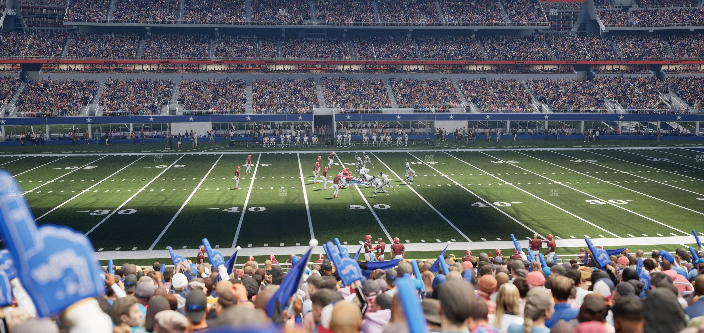 AT&T Stadium - Section C 136 Seat View