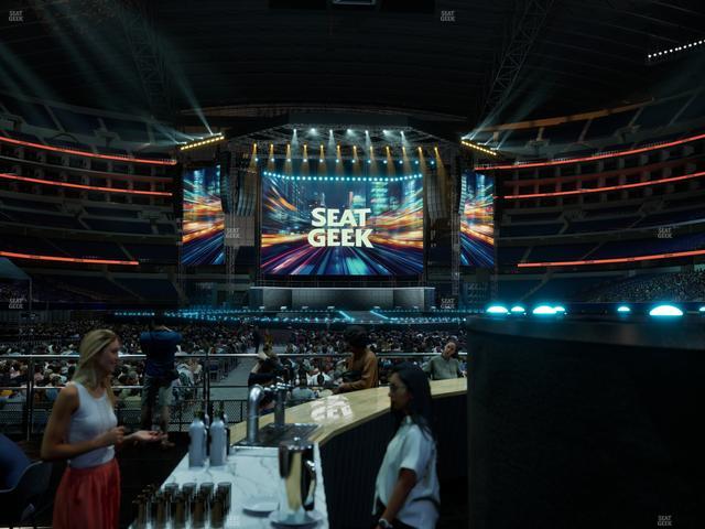 AT&T Stadium - Section Vip Bar Seat View