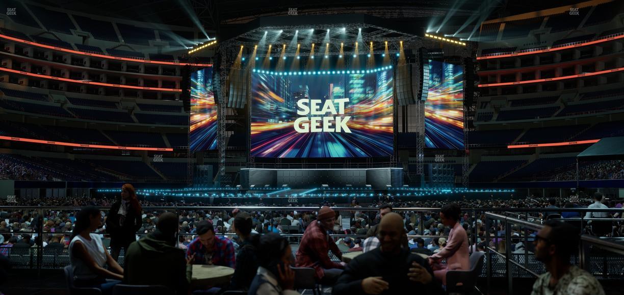 AT&T Stadium - Section Vip Tables 5 Seat View