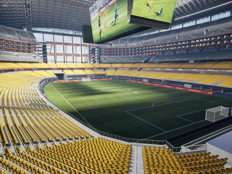 Category 1 seat view at AT&T Stadium