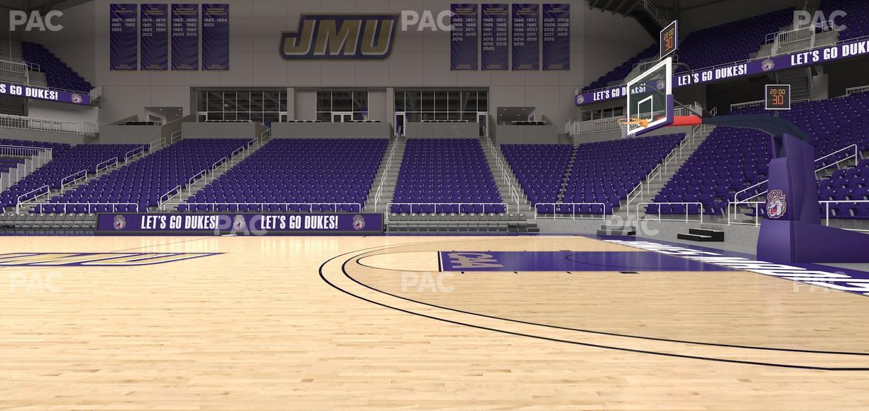 Atlantic Union Bank Center - Section Floor Courtside Seat View