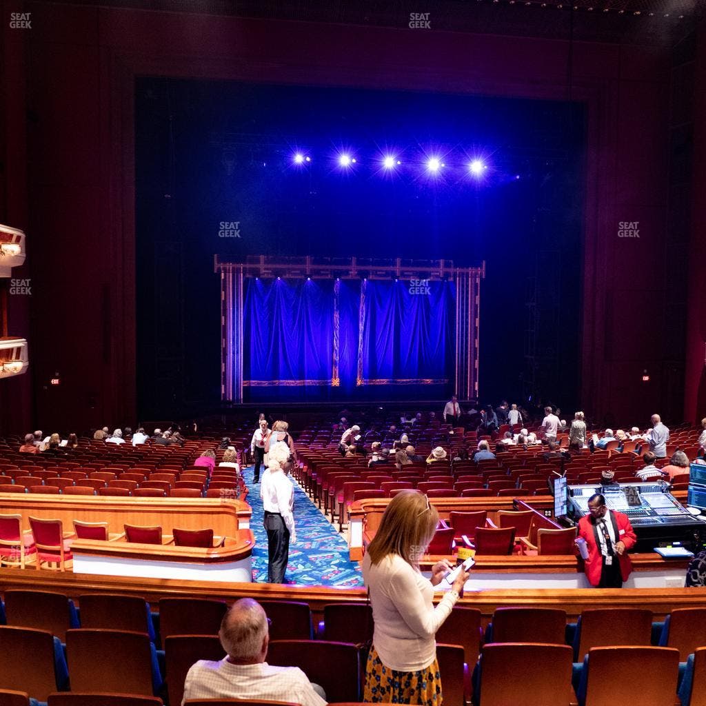 Au-Rene Theater at the Broward Center - Section Orchestra Left Center Seat View