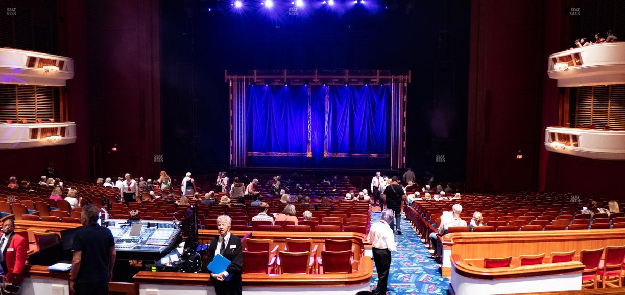 Au-Rene Theater at the Broward Center - Section Orchestra Right Center Seat View