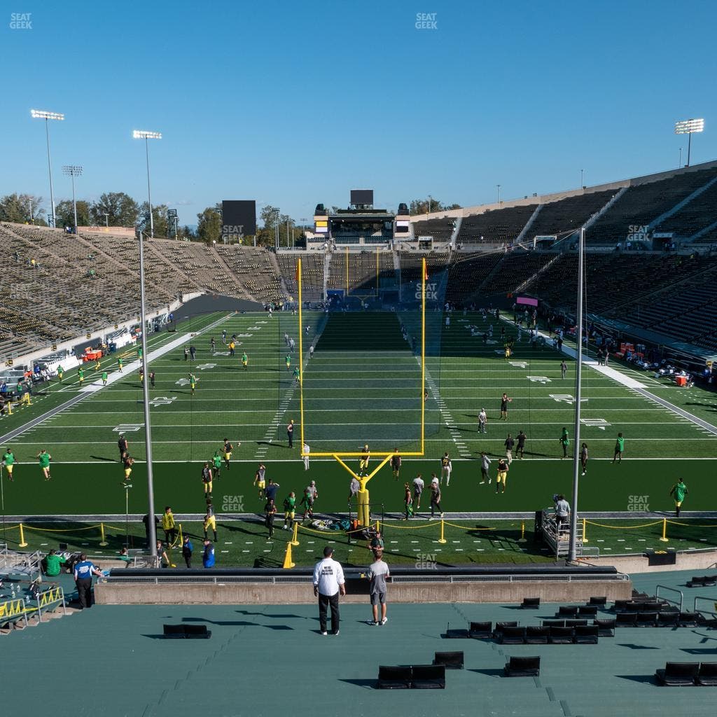 Autzen Stadium - Section 1 Seat View