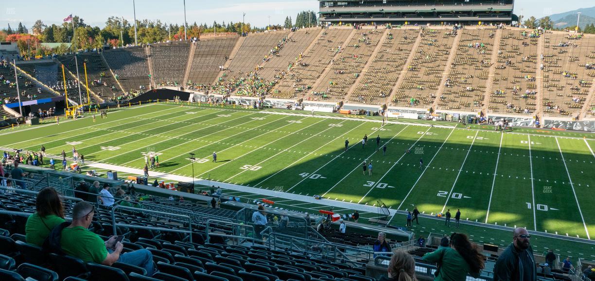 Autzen Stadium - Section 28 Public Reserve Seat View