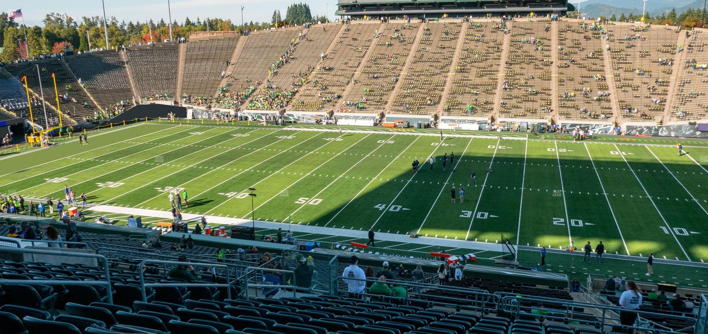 Autzen Stadium - Section 29 Club Seat View