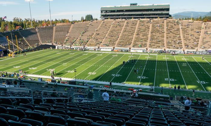Autzen Stadium - Section 29 Club Seat View