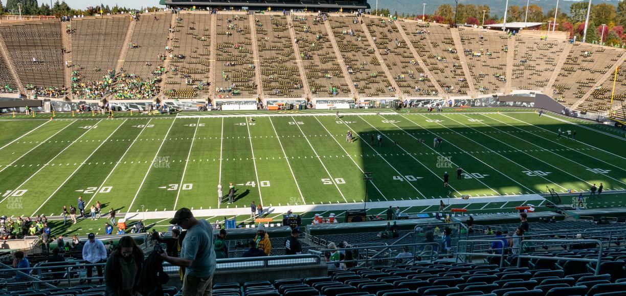 Autzen Stadium - Section 32 Club Seat View
