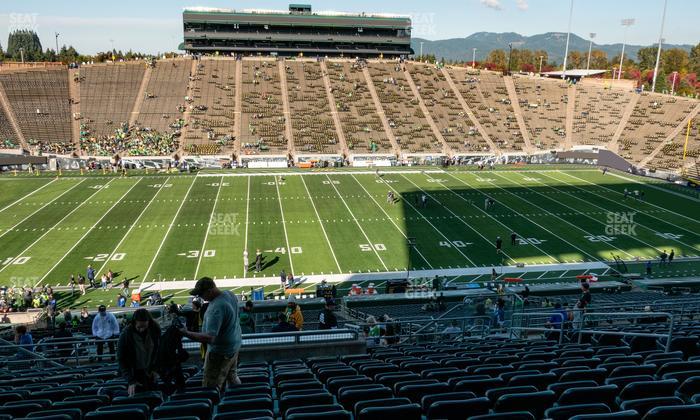 Autzen Stadium - Section 32 Club Seat View