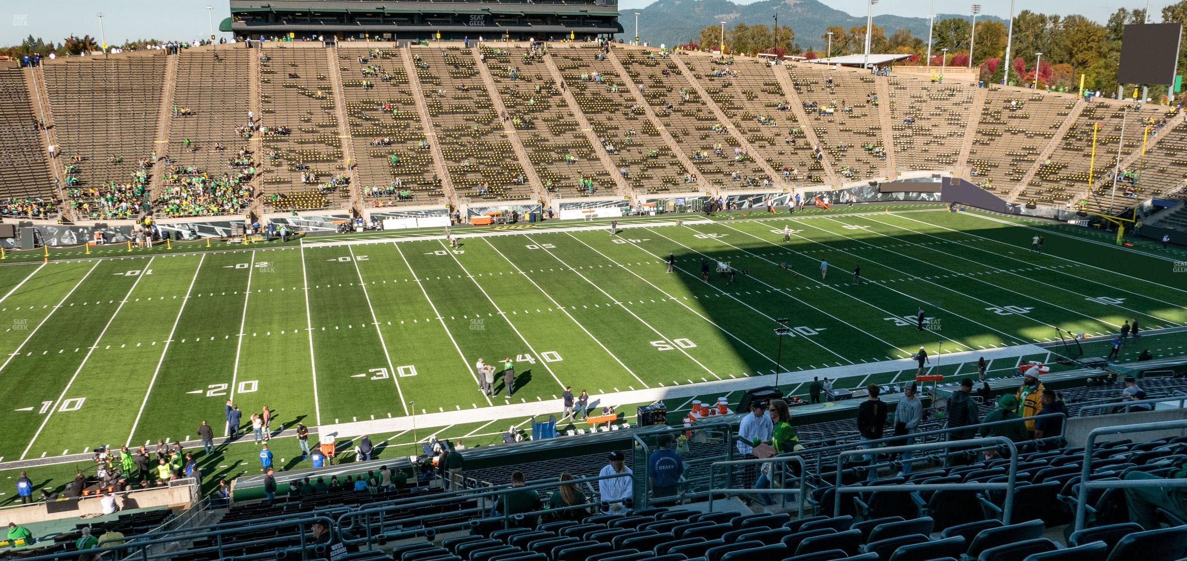 Autzen Stadium - Section 33 Club Seat View