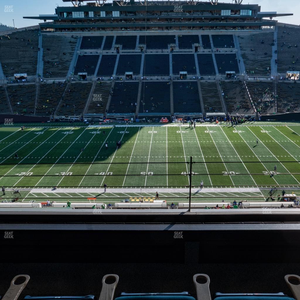 Autzen Stadium - Section Charter Box 4 Seat View