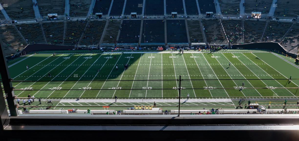Autzen Stadium - Section Charter Box 4 Seat View