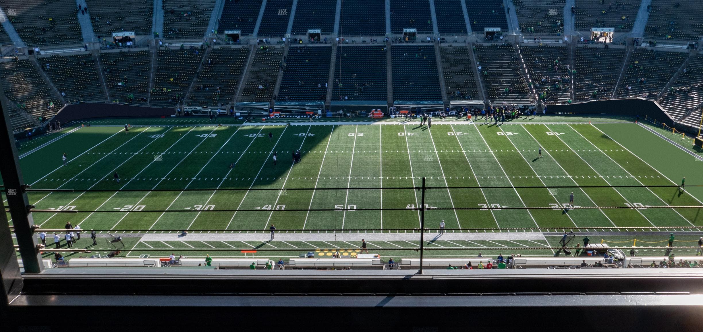 Autzen Stadium - Section Charter Box 4 Seat View