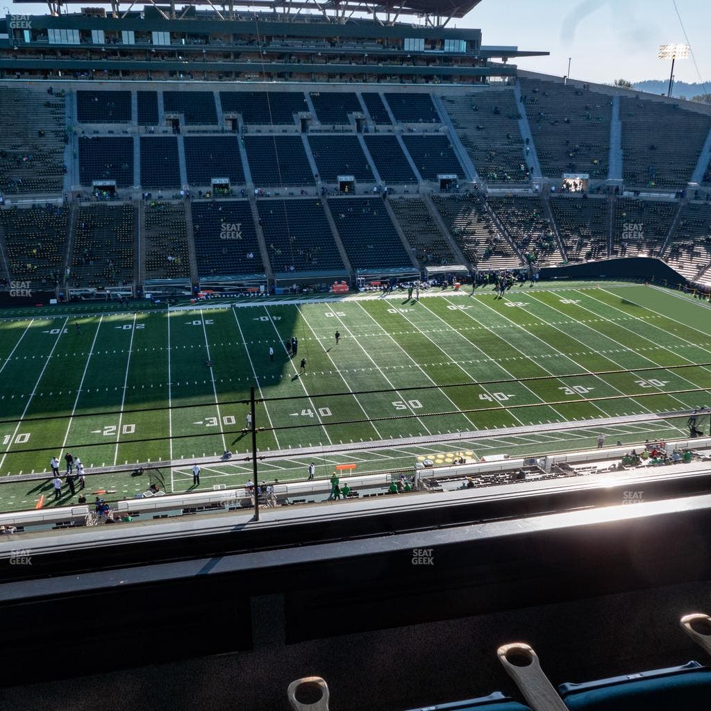 Autzen Stadium - Section Charter Box 7 Seat View