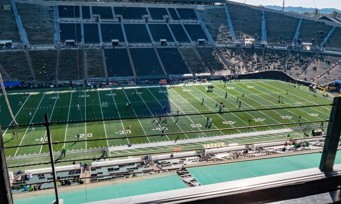 Autzen Stadium - Section Charter Box 8 Seat View