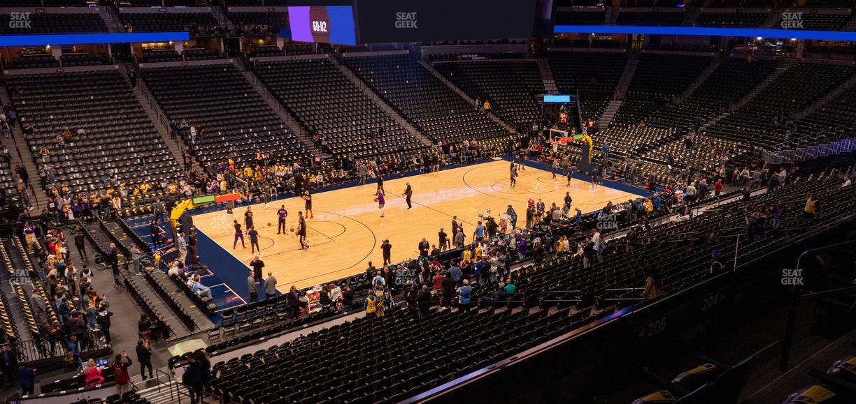 Ball Arena - Section 206 Seat View