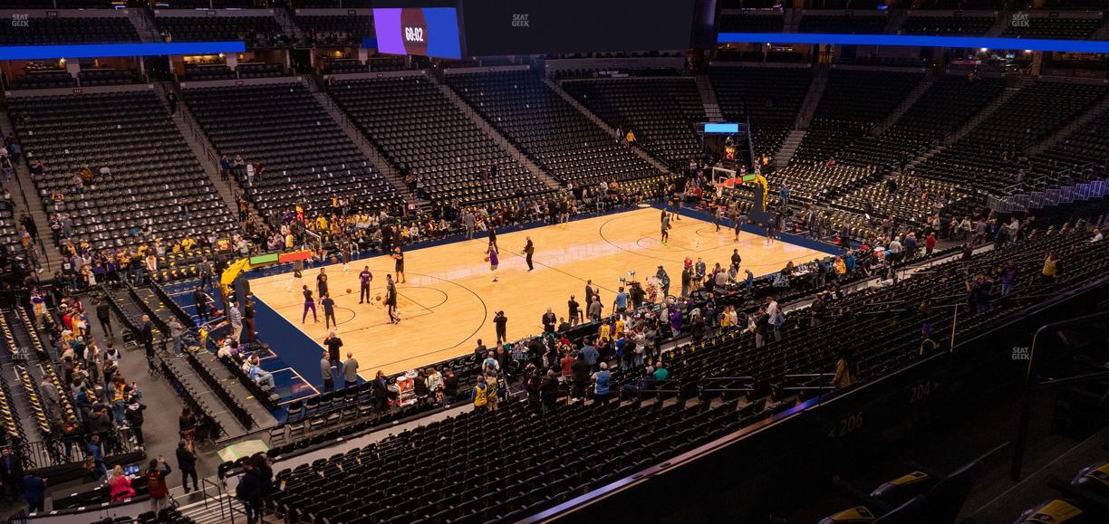 Ball Arena - Section 206 Seat View