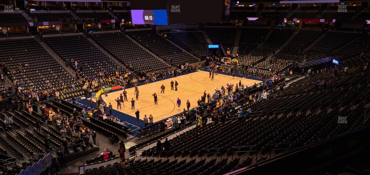 Ball Arena - Section 208 Seat View