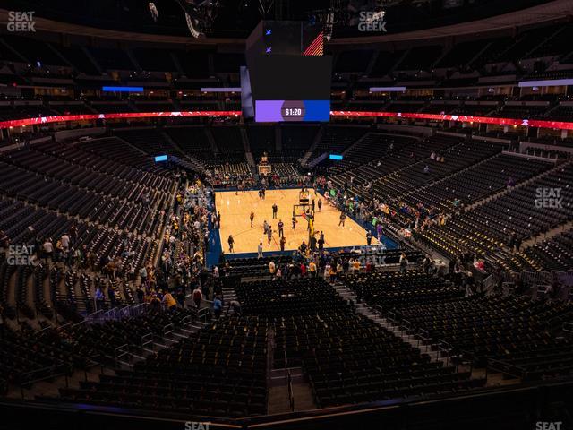 Ball Arena - Section 218 Seat View Ball Arena - Section 218 Seat View