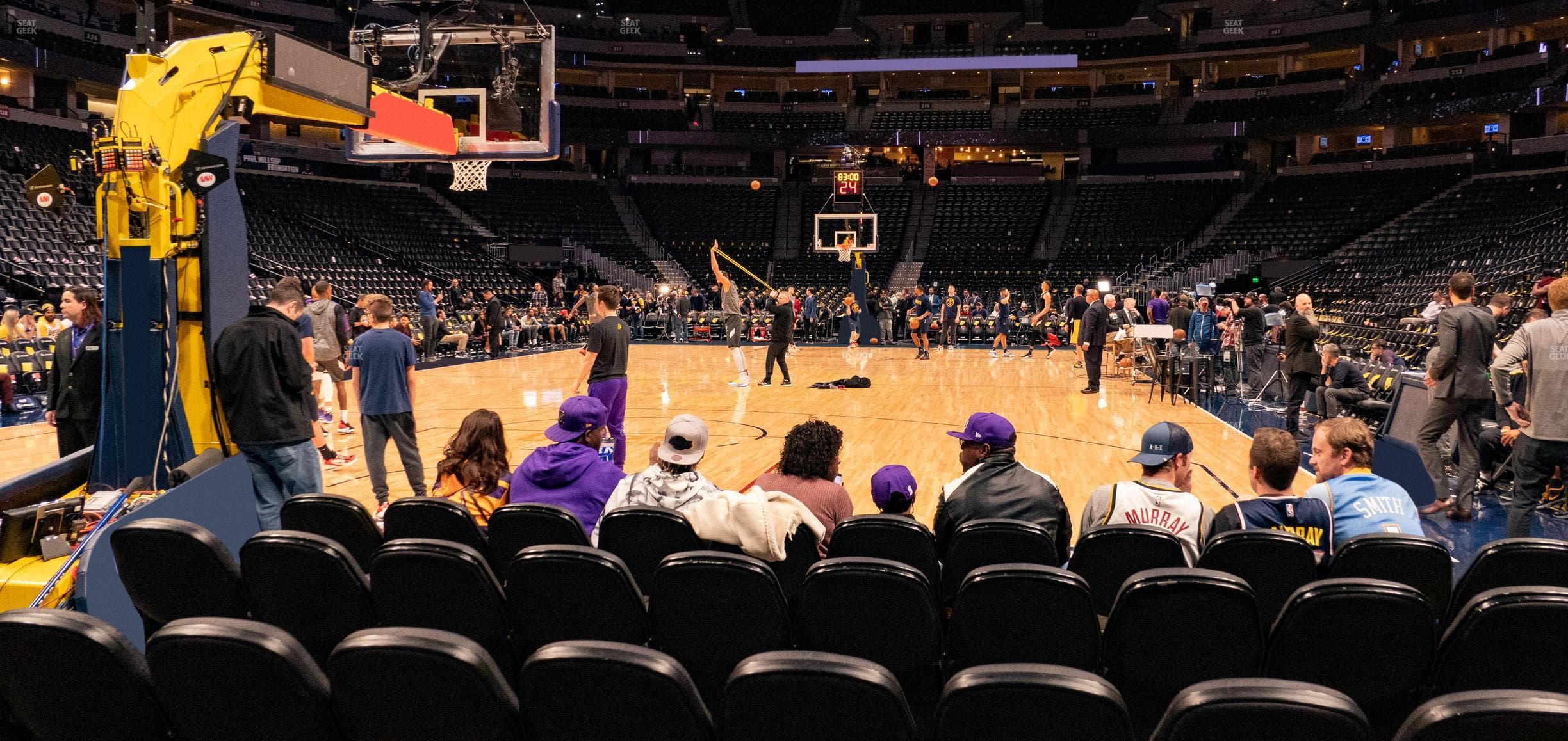 Ball Arena - Section Courtside 110 Seat View