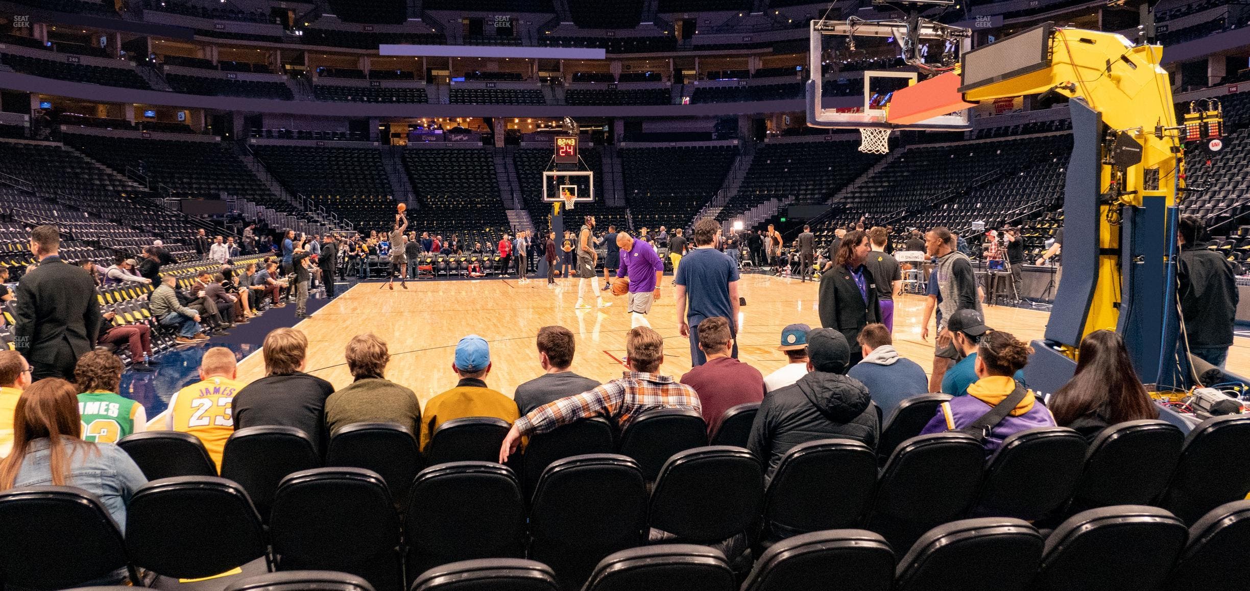 Ball Arena - Section Courtside 116 Seat View