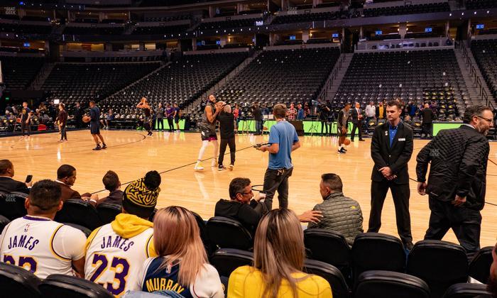 Ball Arena - Section Courtside 124 Seat View