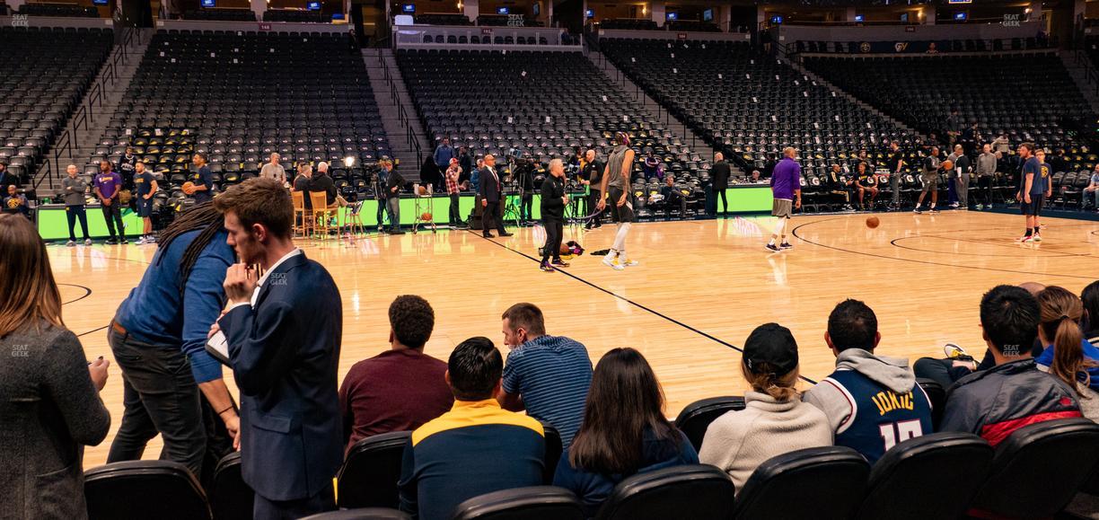 Ball Arena - Section Courtside 126 Seat View