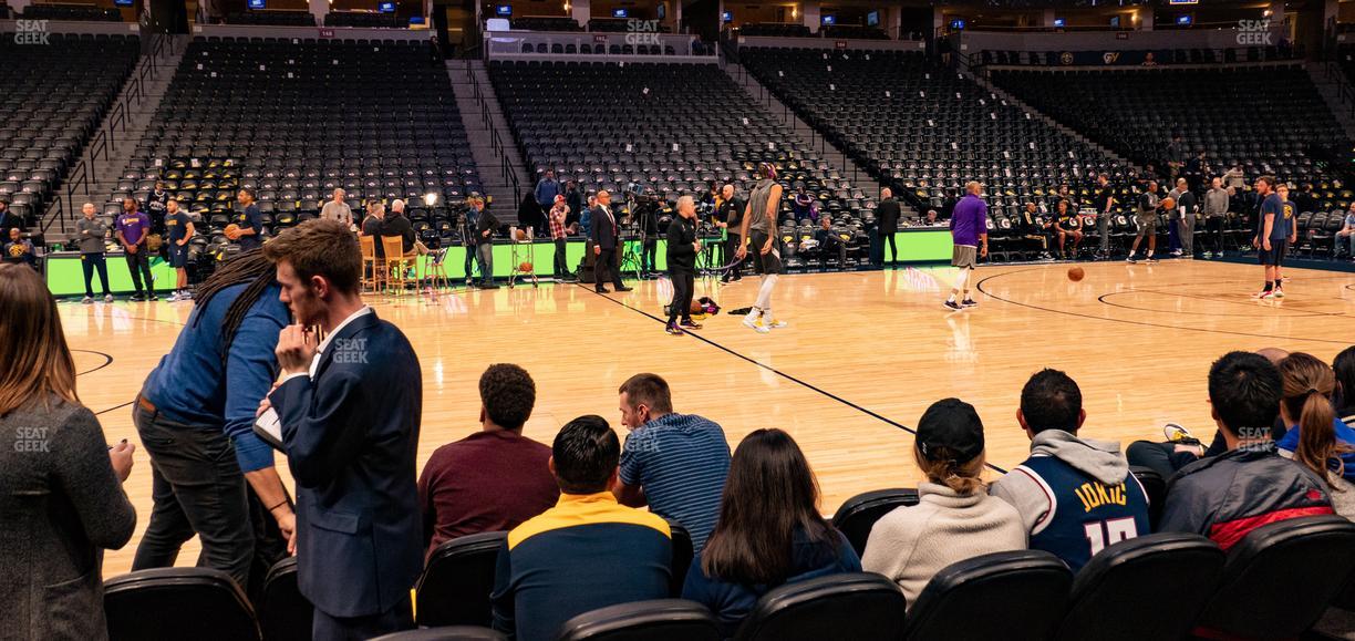 Ball Arena - Section Courtside 126 Seat View