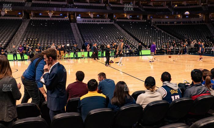 Ball Arena - Section Courtside 126 Seat View