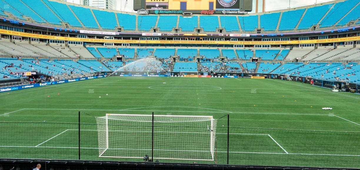 Bank of America Stadium - Section 101 Seat View